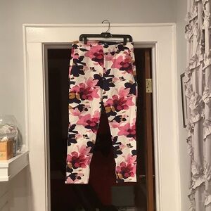 Floral Womens Bottoms - Pink and Navy